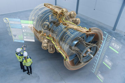 Digital twin of a gas turbine 