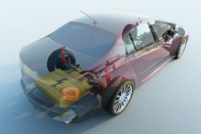 Digital twin of an autonomous car battery