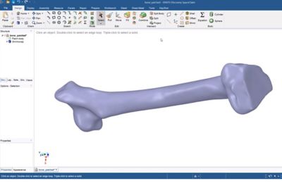 Ansys Discovery SpaceClaim图像内部的反向工程工作流程