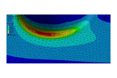 Ansys nCo万博de DesignLife模拟疲劳寿命图像