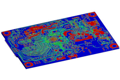 Printed circuit board model simulation using Ansys Sherlock