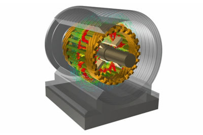 Electric motor simulation with Ansys Maxwell