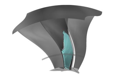 Ice accretion to combustion in gas turbine