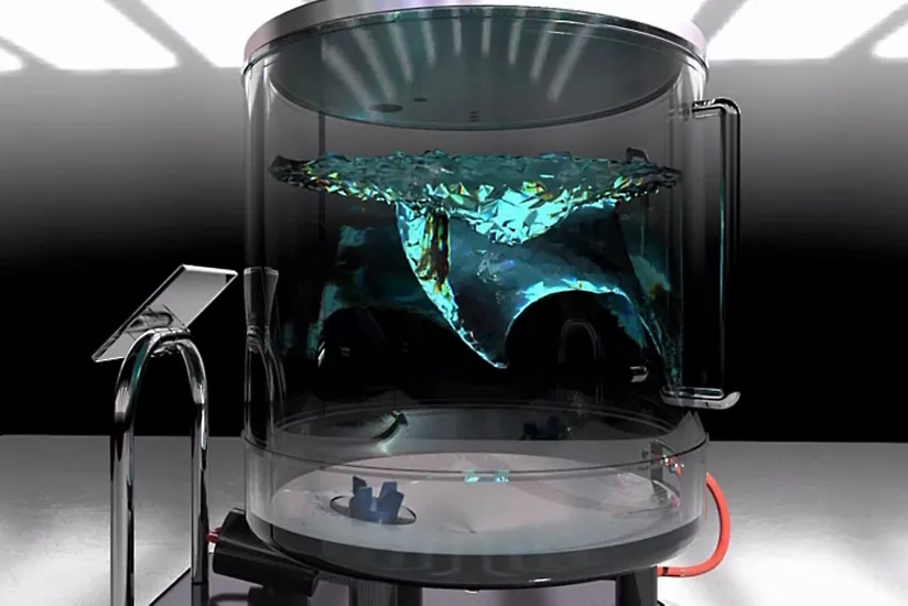 Artificiel Mini Aquarium Électrique Fish Tank Simulation Monde Sous