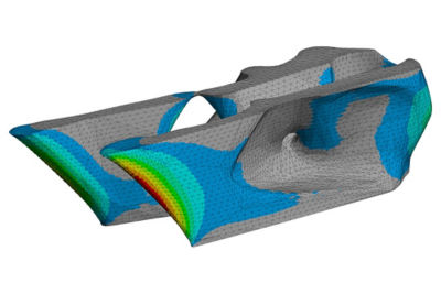 Meshing simulation of a component