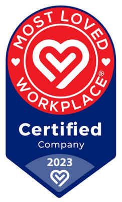 Most Loved Workplaces certification badge 2023
