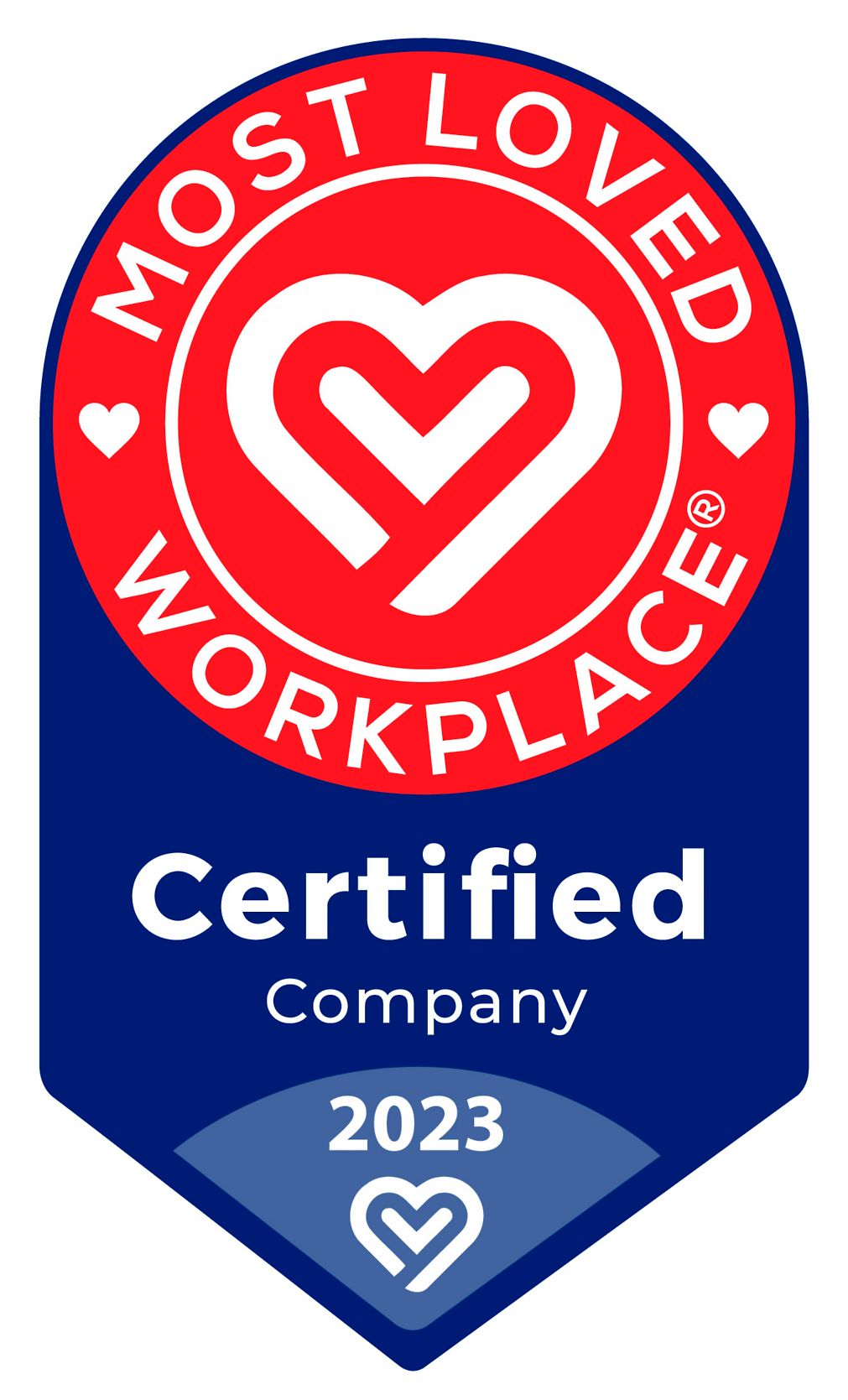 Most Loved Workplaces certification badge 2023