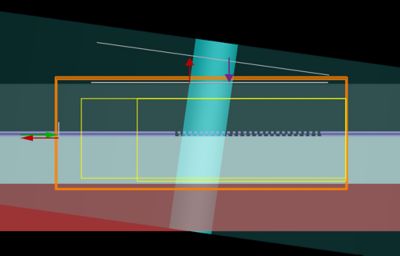 2D simulation grating coupler