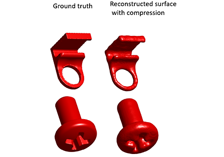 Artificial intelligence compression on a screw and bracket