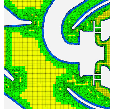 combustor meshing breakdown