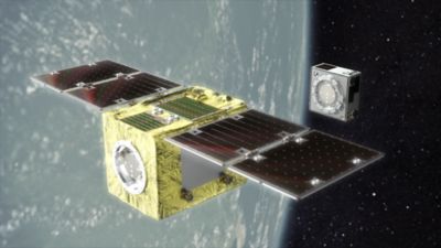 rendering of a satellite 