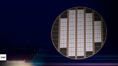 Intel Acceleratedのウェハ