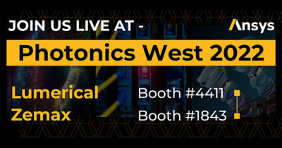 Join Ansys at Photonics West 2022