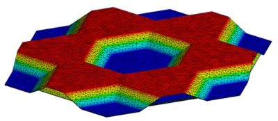 SkyCell使用Ansy万博s HFSS、Ansys CFD和Ansys Mechanical来模拟空气和能量流动的整体视图以及用于运输疫苗的空运集装箱的结构完整性。