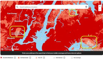 Verizon coverage map 