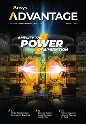 Ansys Advantage volume XVI issue 3 2022 cover