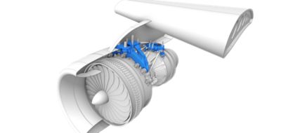 cross section of plane engine