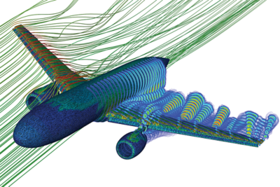 Aerospace CFD Airplane Wing