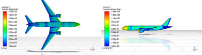 Examples of aerospace aerodynamics simulations 