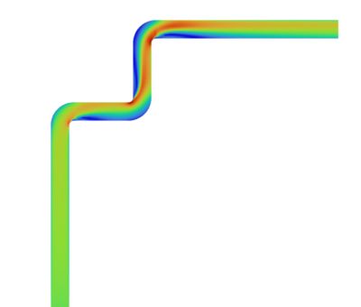 Air flow in a bent rectangular duct with Ansys Fluent | Ansys