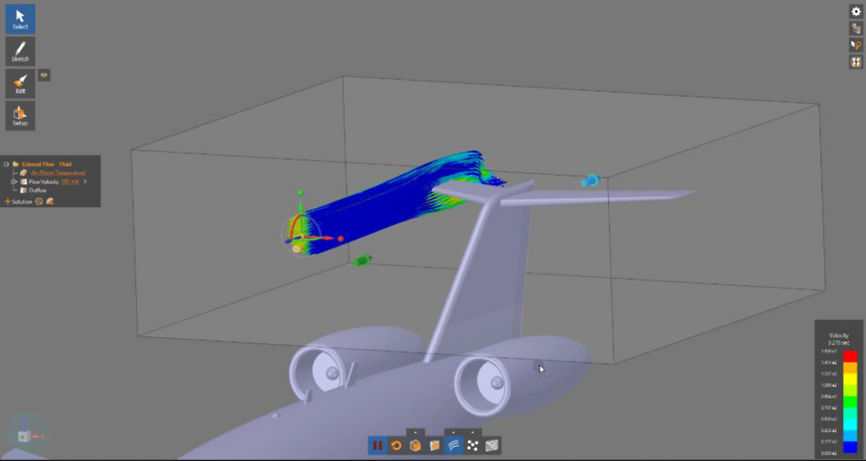 Aircraft CFD Simulation in Ansys Discovery