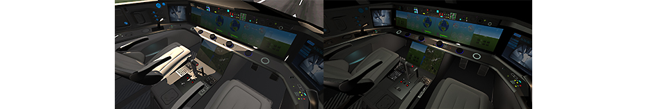  Cockpit lighting systems designed to optimize the pilot’s performance
