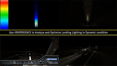 Analysis and optimization of aircraft landing lights using Ansys VRXPERIENCE