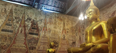 Ancient mural Phetchaburi