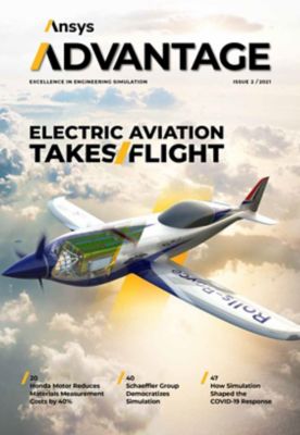 Ansys Advantage magazine cover, Volume XV, Issue 2, 2021