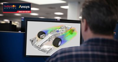 Reb Bull Racing uses Ansys Fluent computational fluid dynamics simulation software