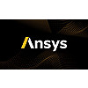 Ansys logo on black background