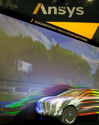Ansys CES simulation display