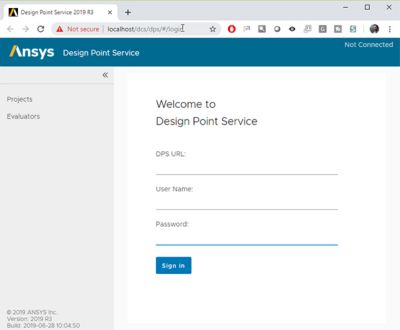 一个sys DCS web app login