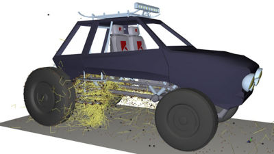 Debris simulation with Ansys Rocky