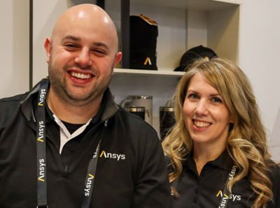 Ansys' Zack Rosen and Kim Woodham at CES 2024