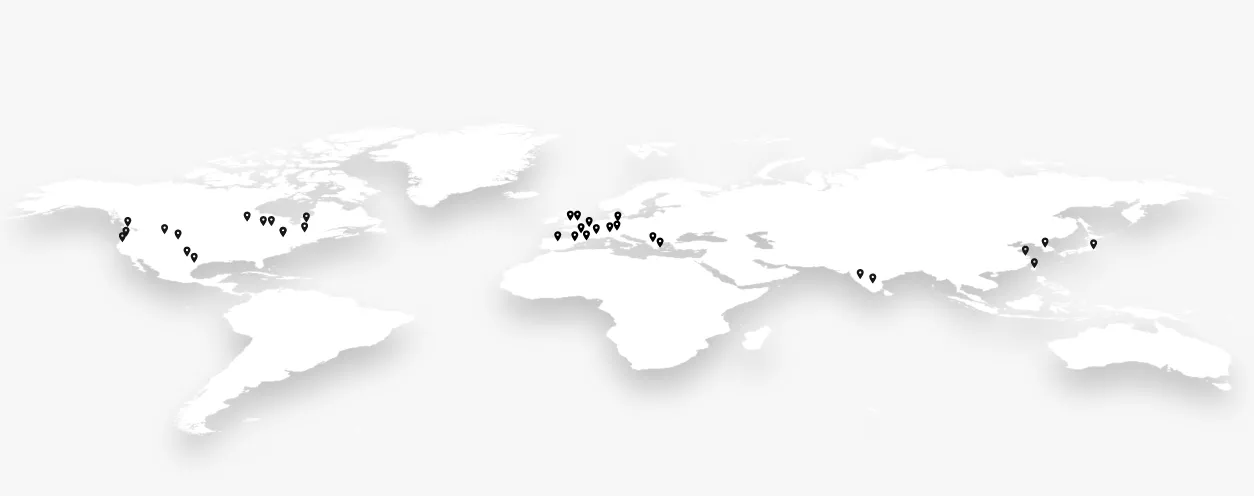 Ansys world map