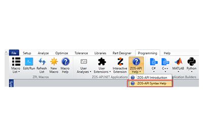 Ansys Zemax API automation and scripting 