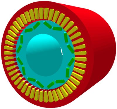 Auto traction motor