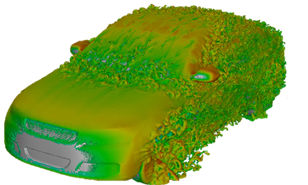 Automotive CFD aerodynamics simulation GPU