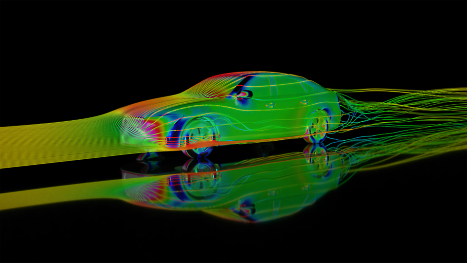 A Driver model solved using the Ansys Fluent GPU solver