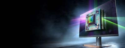 Computer monitor simulation banner