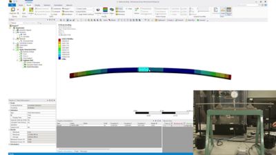 Bending behavior in beams