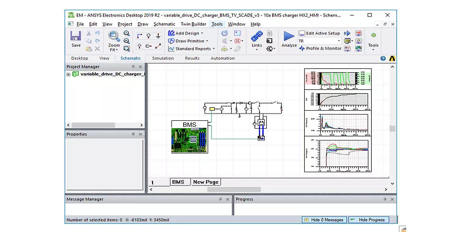 バッテリEMI/EMCシミュレーション解析 | Ansys