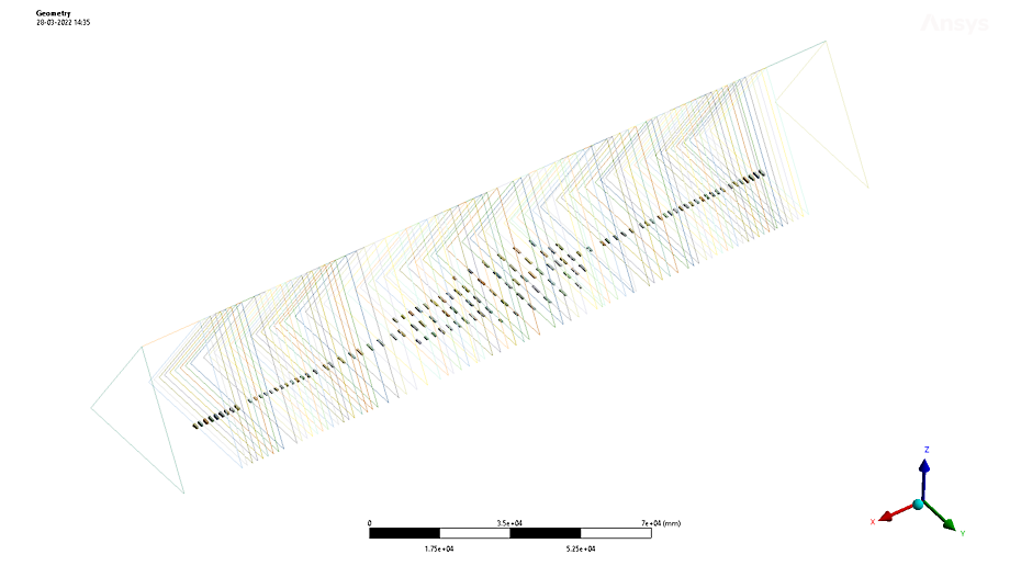 Mechanical teams at Navantia prepare geometry and model ship hull and support blocks in Ansys Mechanical.