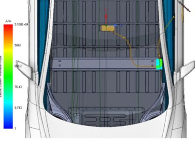 Simulation of the secondary arc