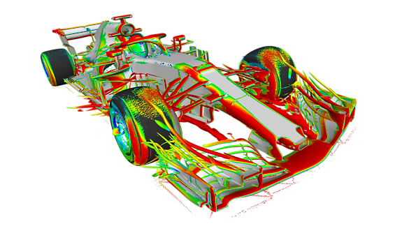 car vortex simulation