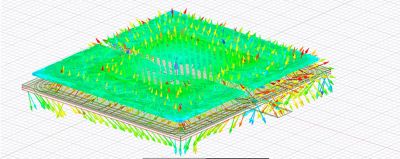 Wireless charging simulation made in HFSS.