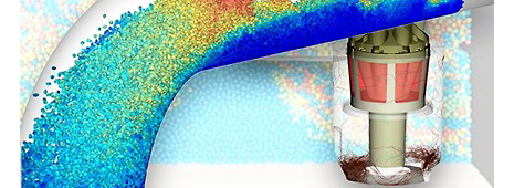 Simulation of particle transport in a pipe can be used to assess erosion