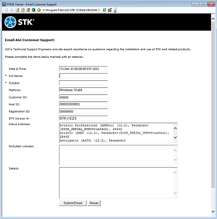 Contact us form