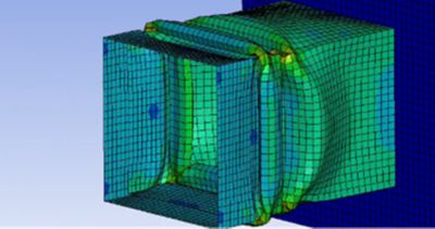 Modeling the Crushing Behavior of a Tubular Structure using the Ansys LS DYNA Tool